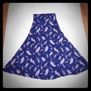 Feather Patterned Maxi Skirt by LuLaRoe
